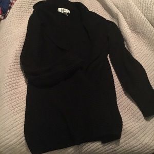 Black oversized cocoon sweater
